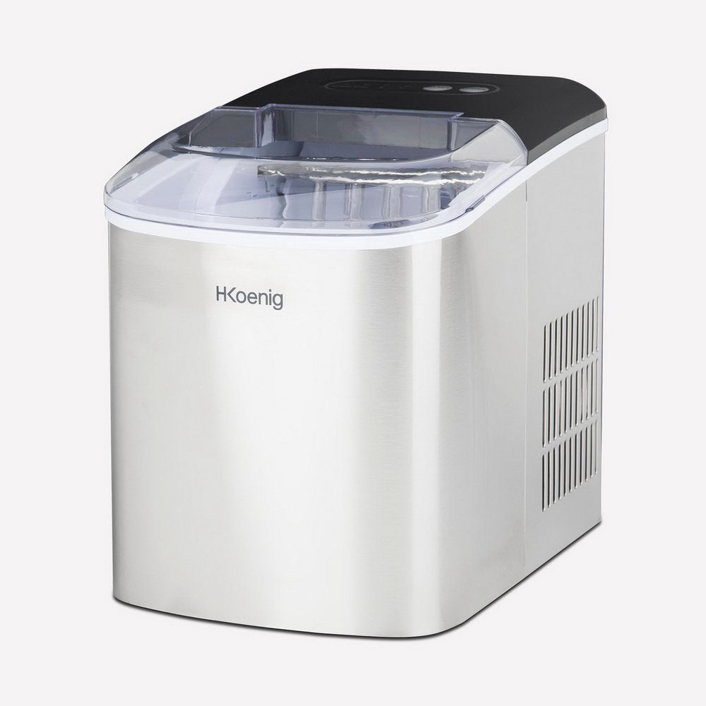H.Koenig Eiswürfelmaschine Eiswürfel Ice Maker Eiswürfelzubereiter Eis-Würfel-Maschine, digital, Würfel in drei Größen, abnehmbare Eiswürfelschale