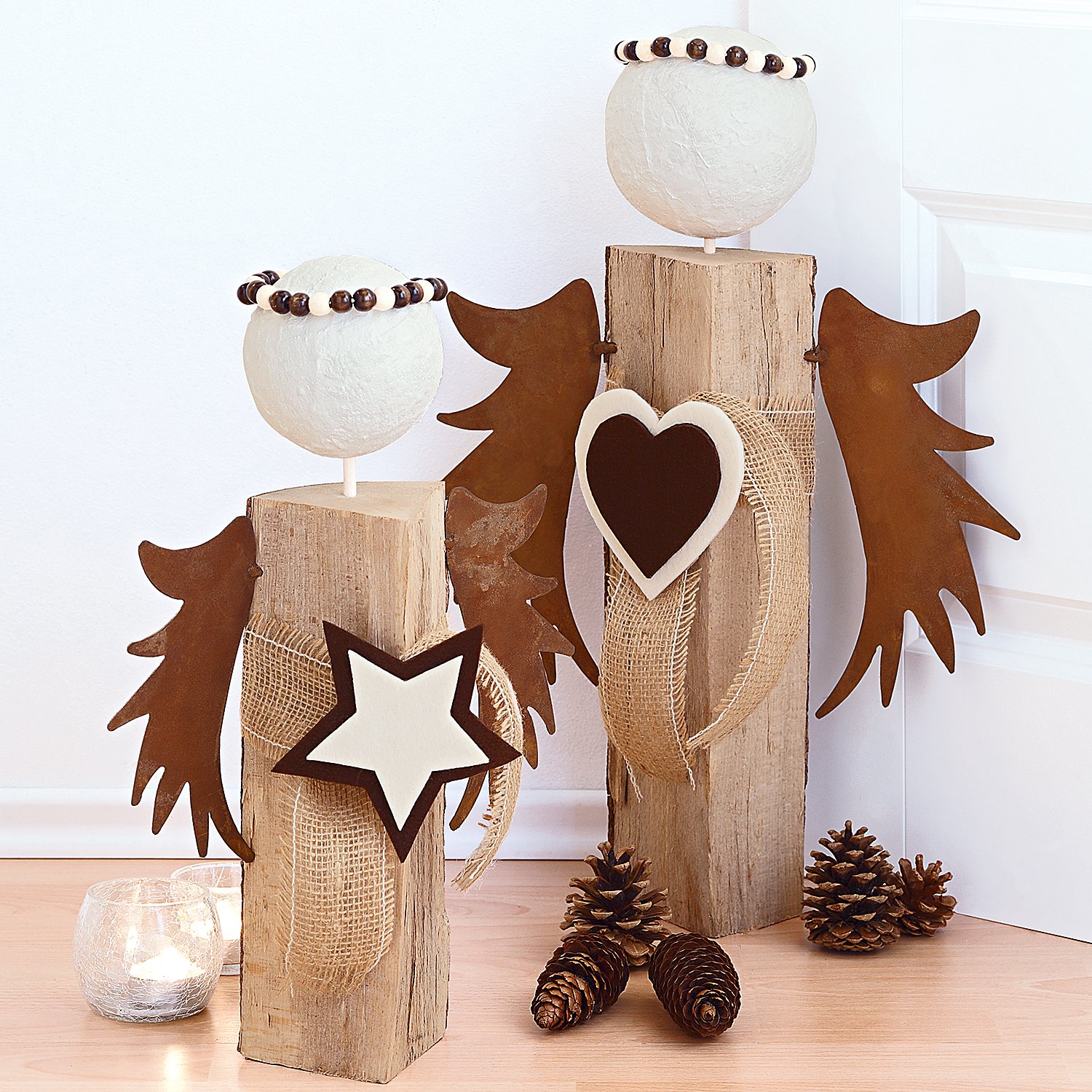 Holzperlen, Brauntöne, in verschiedenen Größen