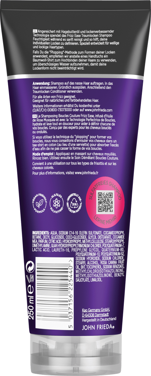 Shampoo Frizz Ease Traumlocken, 250 ml