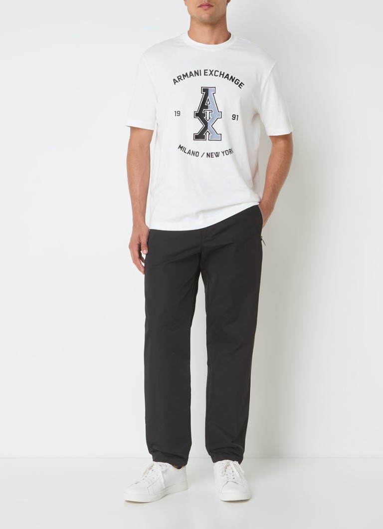 Pantaloni Armani Exchange Slim Fit cu buzunare cu fermoar
