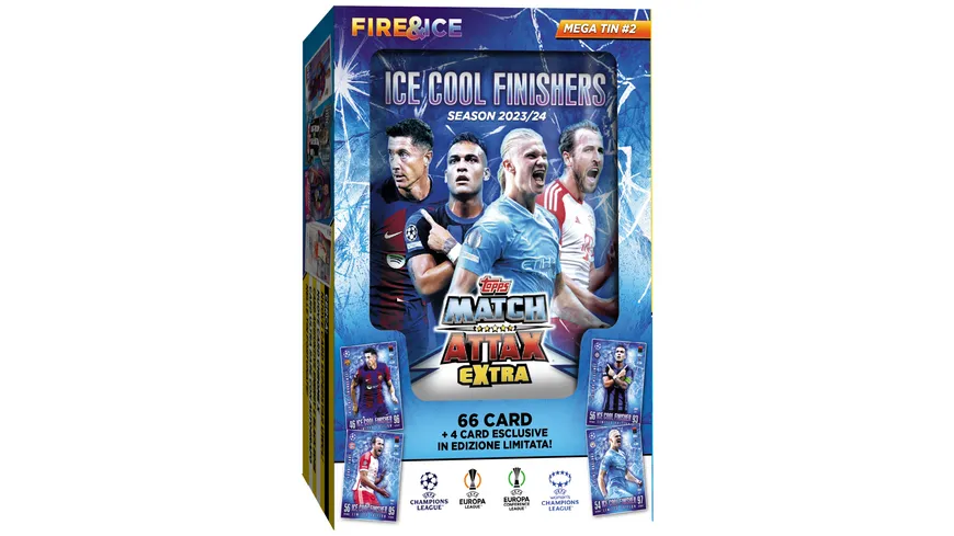 Topps - UEFA Champions League Match Attax Extra 2023/2024 MEGA TIN, 1 Stück, sortiert
