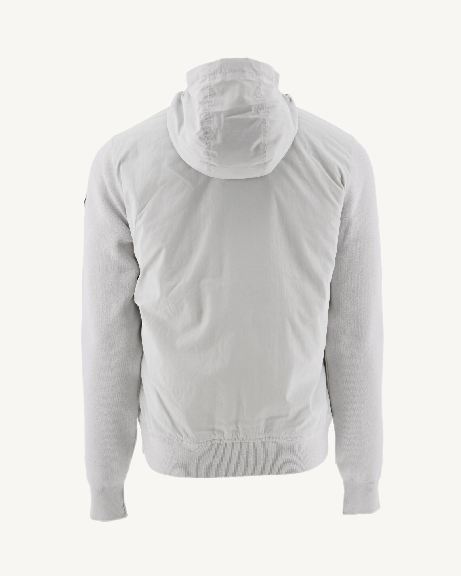 Veste à capuche bi-matière Gris clair Bardenas