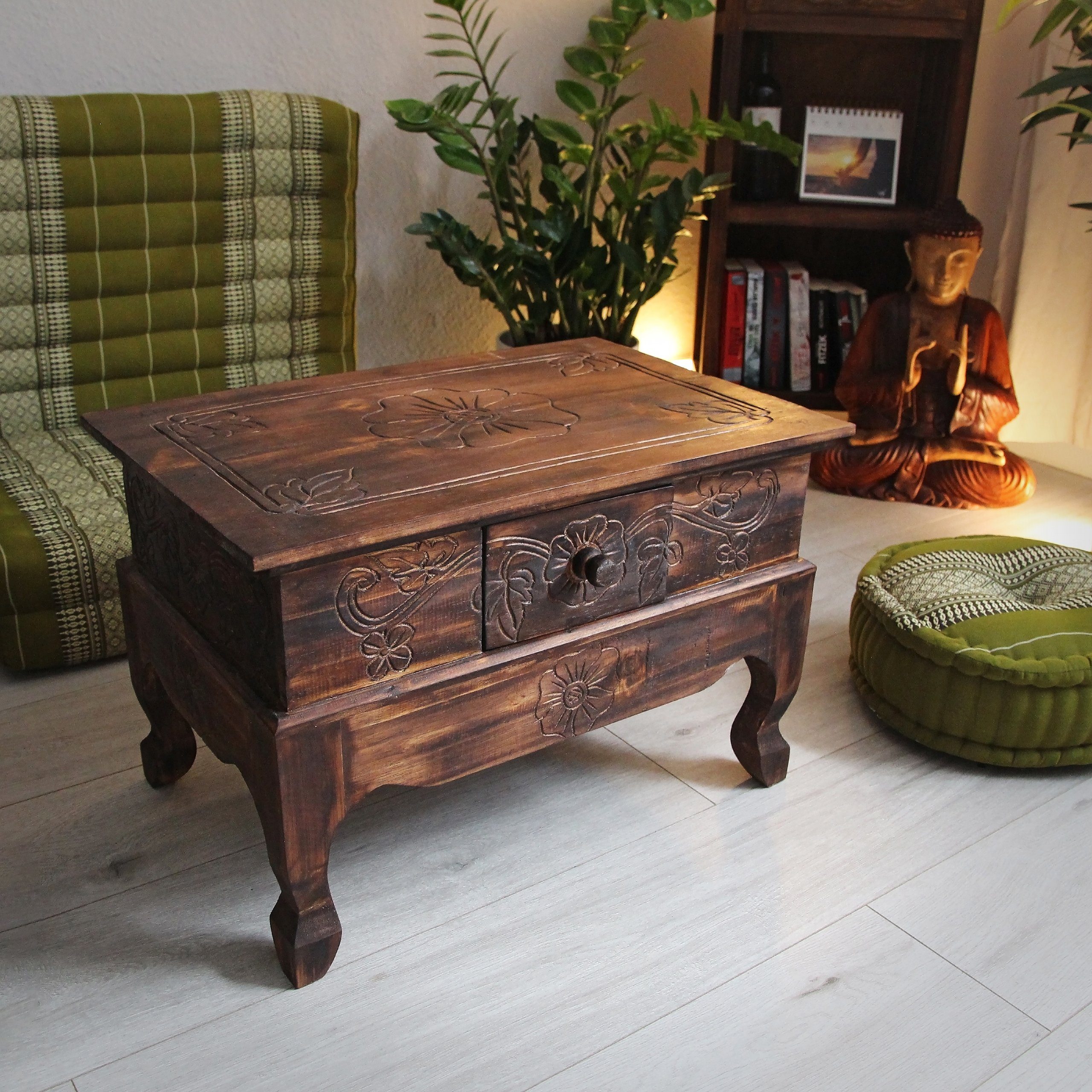 livasia Couchtisch livasia Couchtisch aus Bali, nachhaltig, handgefertigt, 59x39cm, handgefertigt