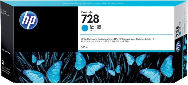HP 728 Original Tintenpatrone F9K17A Cyan