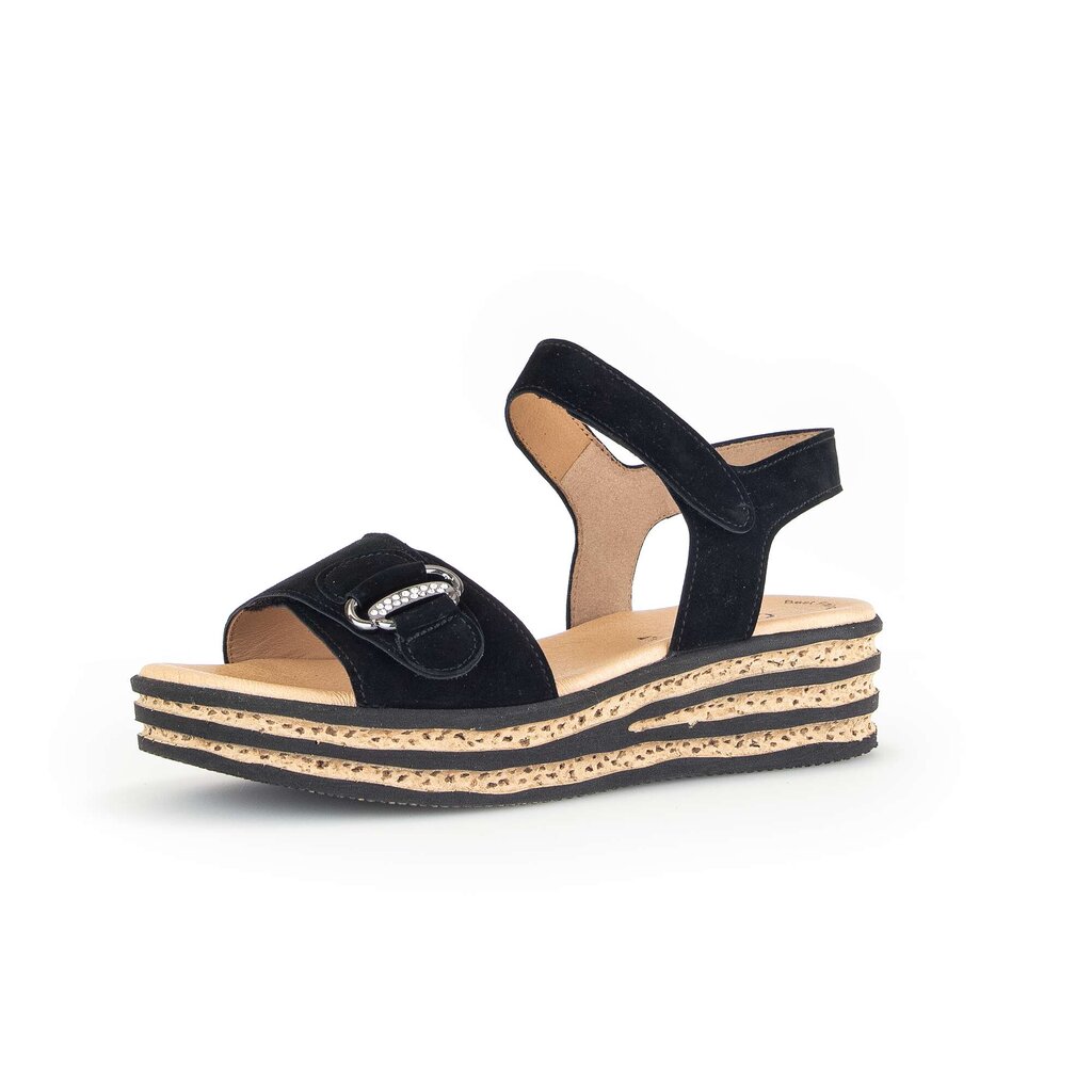Gabor fashion Plateau Sandale schwarz