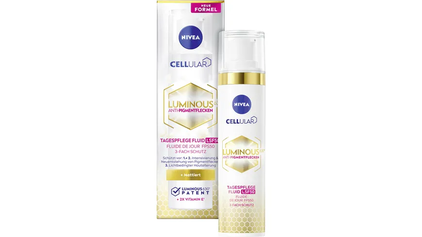 NIVEA Cellular Luminous 360 Anti-Pigmentflecken Tagespflege Fluid LSF50 40 ml