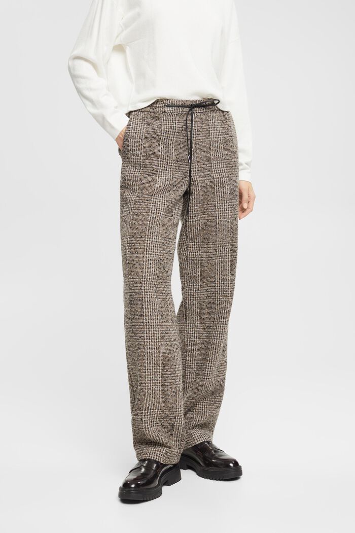 High-Rise-Hose aus Wollmix