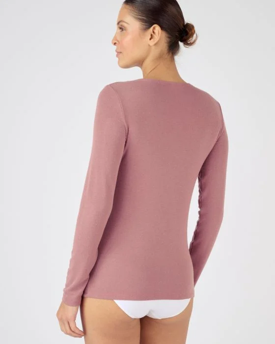Tee-shirt manches longues Thermolactyl Sensitive, biais fils brillants