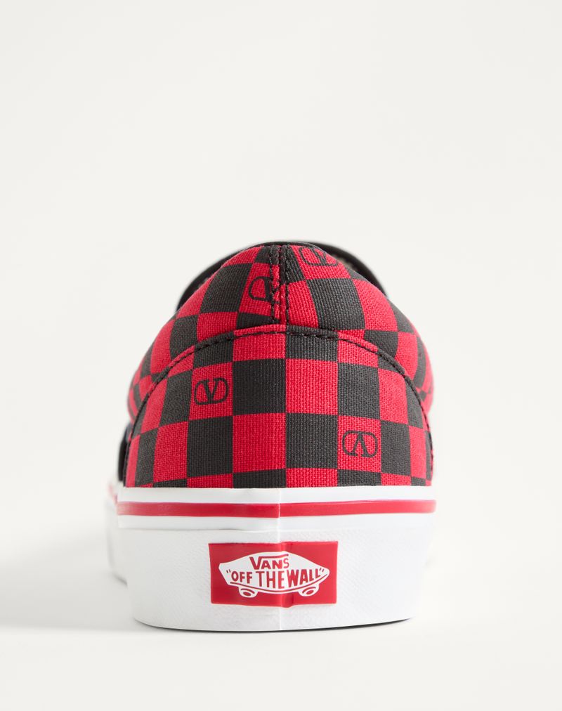 Sneaker Slip-On Valentino Garavani And Vans In Tessuto Con Stampa Maxi Cherryfic E Stampa VLogo Checkerboard