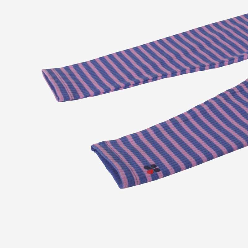 Leggings bébé fille violet rayé Catimini