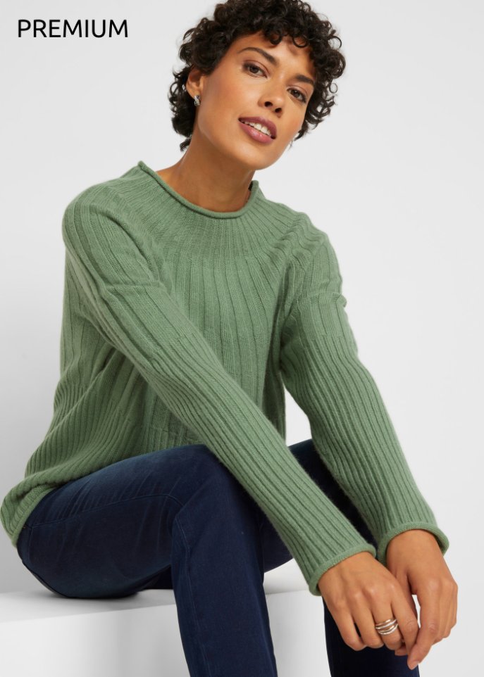 Wollpullover mit Good Cashmere Standard®-Anteil