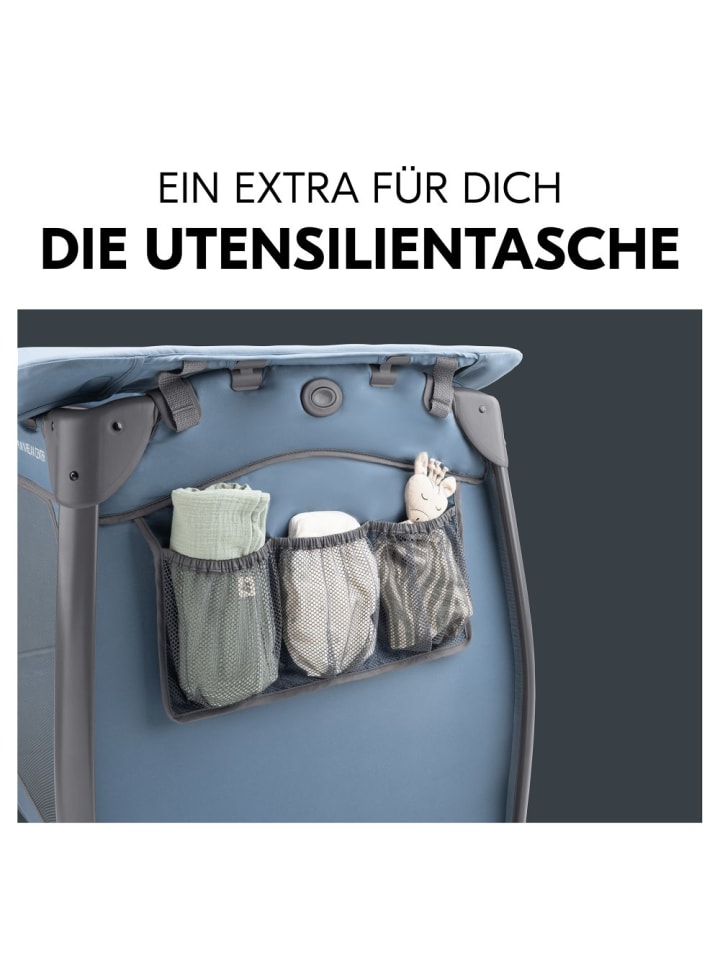 Hauck Reisebett Play N Relax Center mit Wickelauflage, höhenverstellbar in blau günstig kaufen onesize