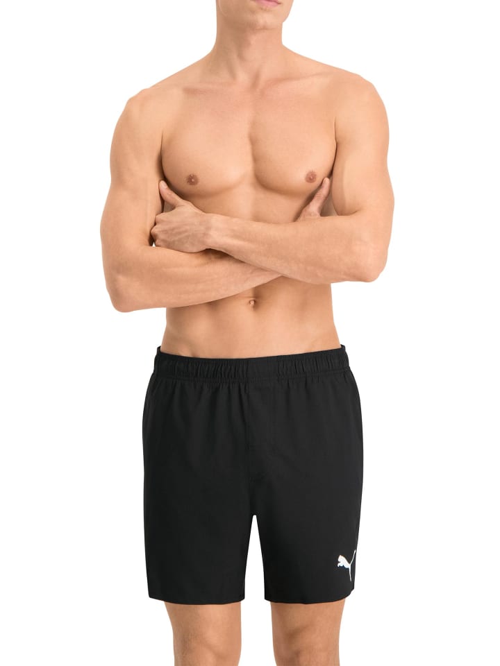Puma Badehose SWIM MEN MID SCHORTS in Black günstig kaufen