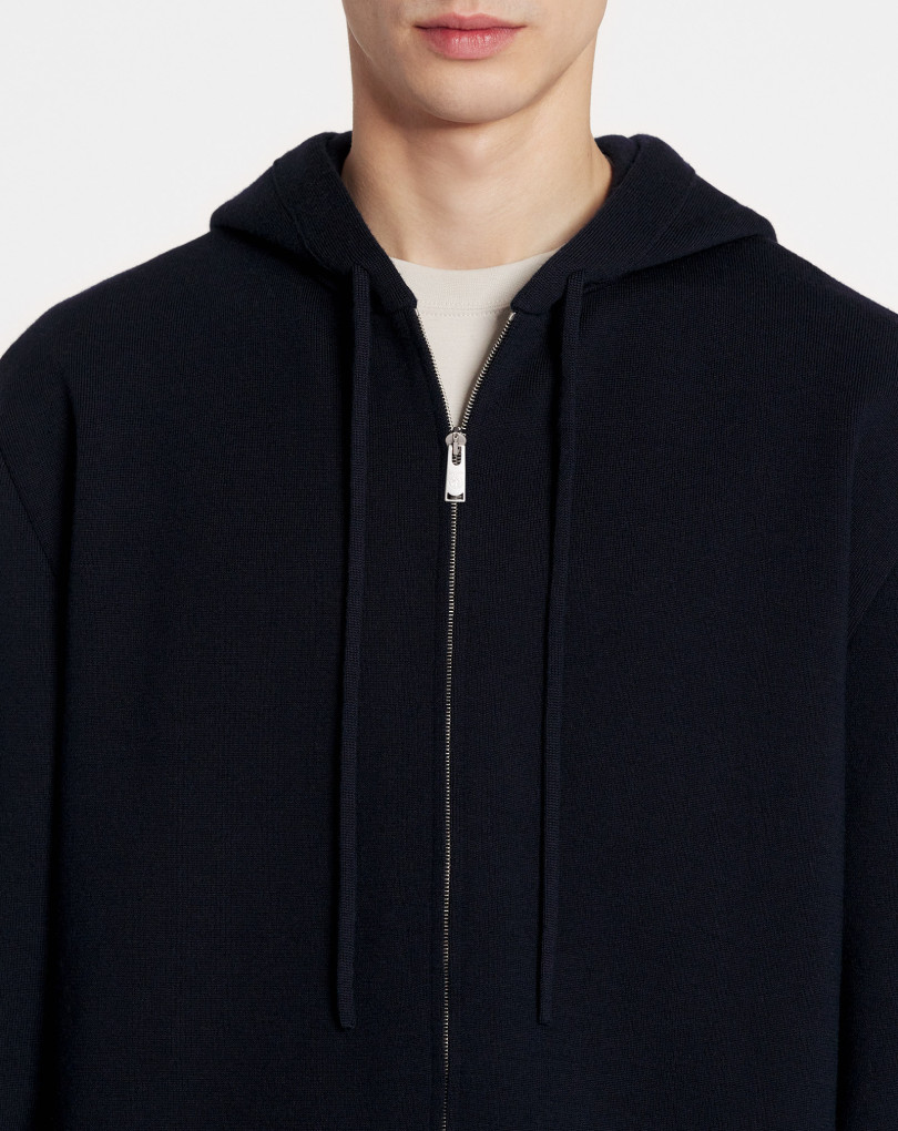 HOODIE ZIPPÉ EN LAINE