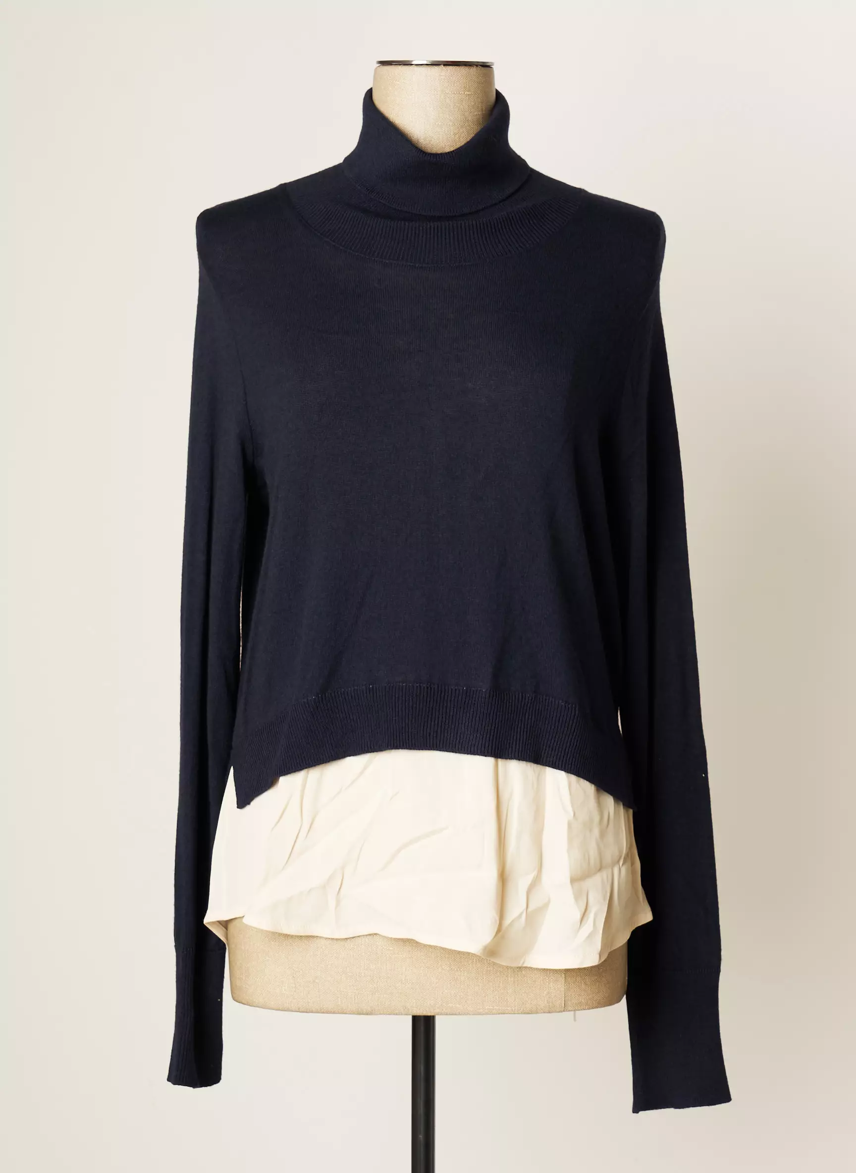 Maria Bellentani Cols Roules Femme couleur bleu