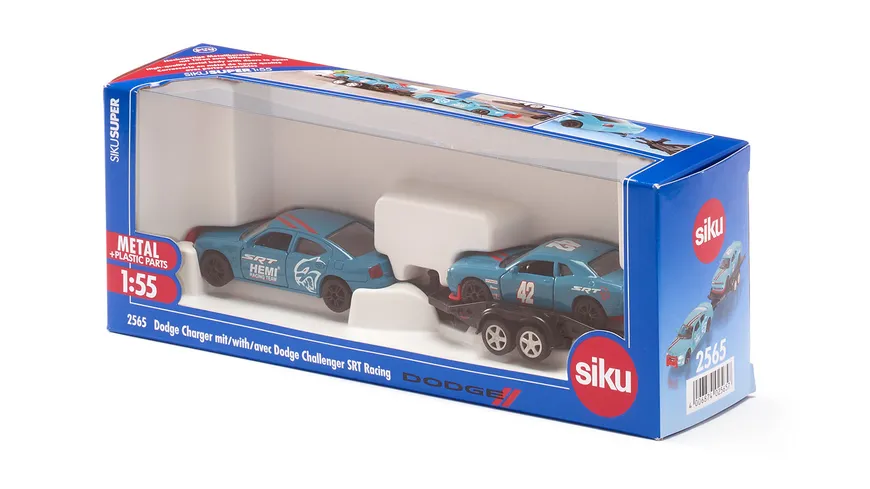 SIKU 2565 Super - Dodge Charger mit Dodge Challenger SRT Racing