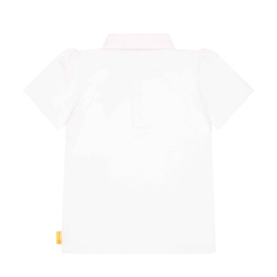 Poloshirt kurzarm, weiß für Mädchen