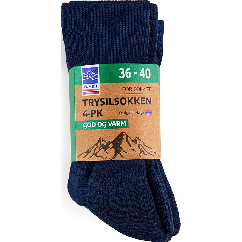 Trysil Trysilsokk 4-pk str 36/40 marine