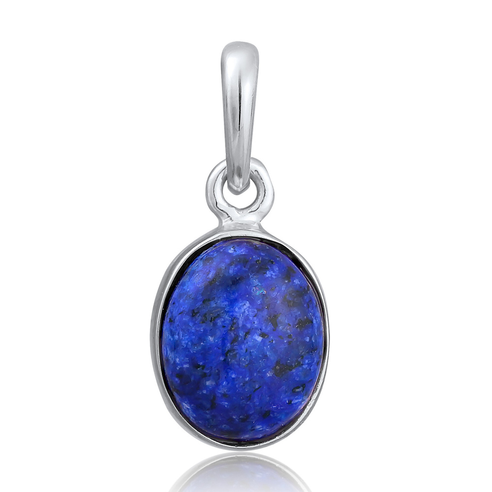 Elli Elli Pendentif Femmes pendentif ovale élégant avec Lapis Lazuli en argent sterlin Pendentif