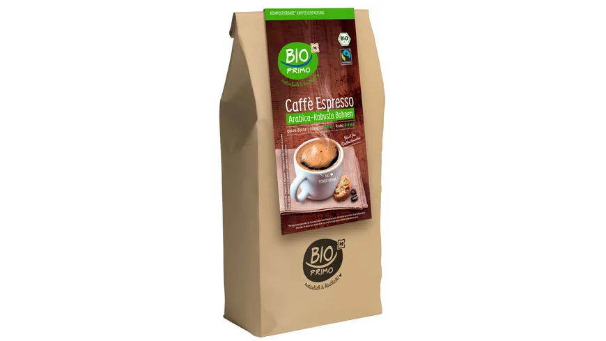 BIO PRIMO Bio Fairtrade Kaffee Espresso Bohne 1 kg