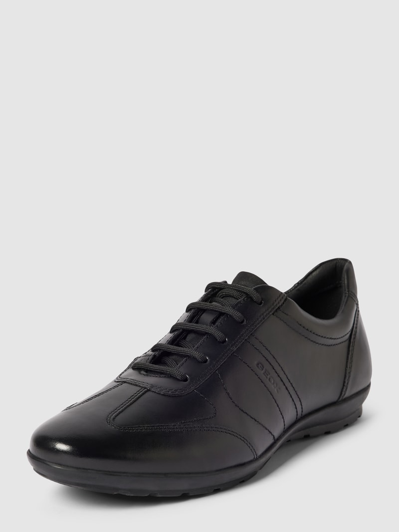 Sneaker aus Leder in schwarz