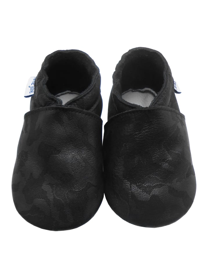 Yalion Baby Krabbelschuhe in Schnitzerei Schwarz günstig kaufen