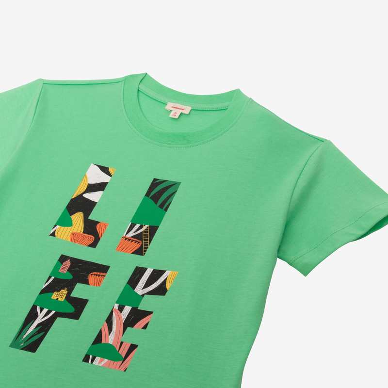 T-shirt garçon maxi marquage vert Catimini