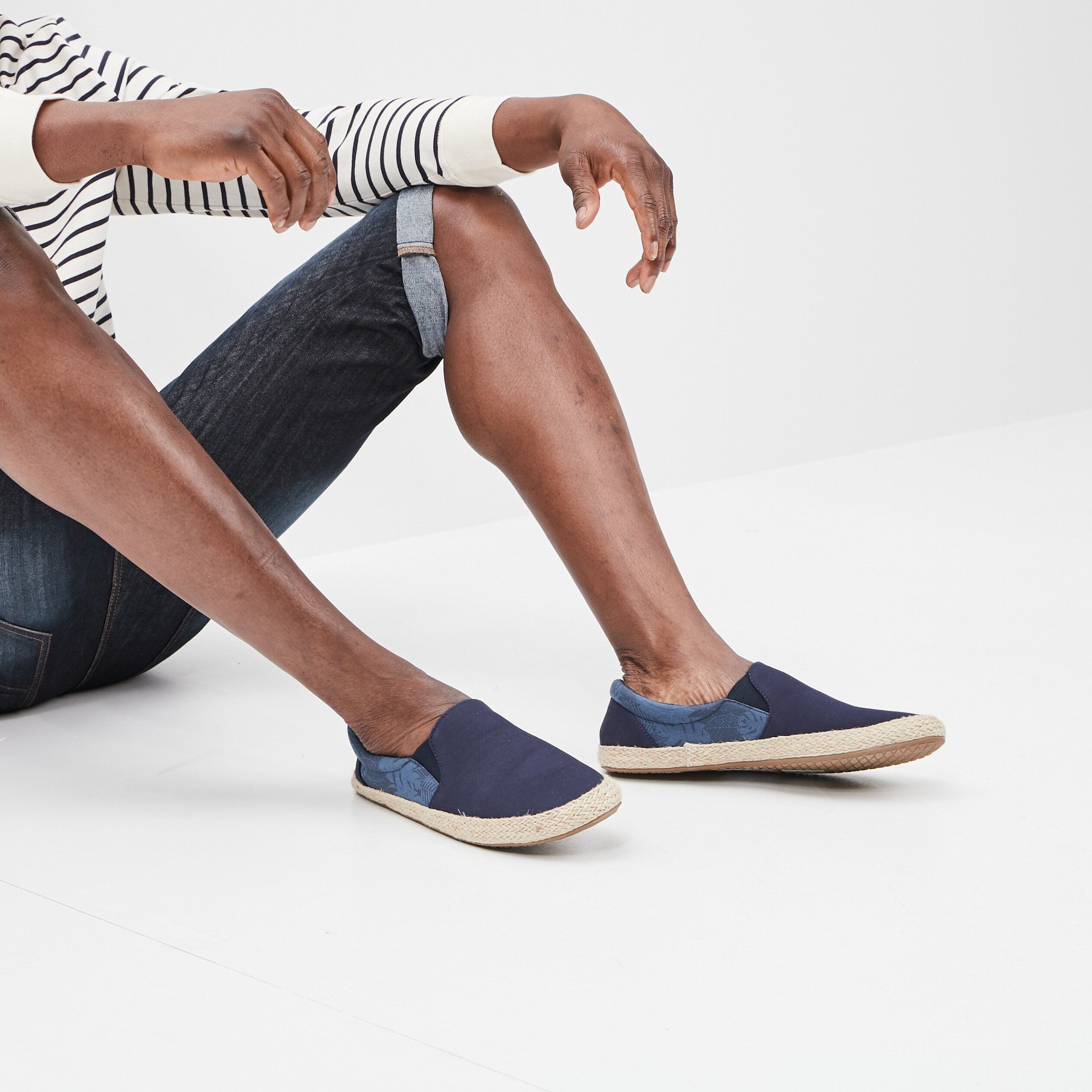 Loafers en toile Creeks bleu marine homme | La Halle