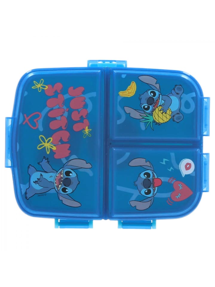 Lilo & Stitch Lilo & Stitch Brotbox Praktische Snackbox Lunchbox in Blau günstig kaufen onesize