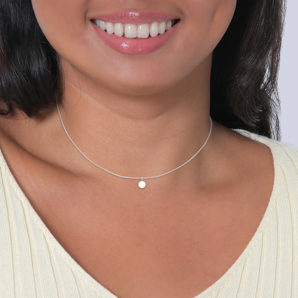Elli Elli Collier Femmes plaquettes pendentif char basique en argent sterling 925 collier
