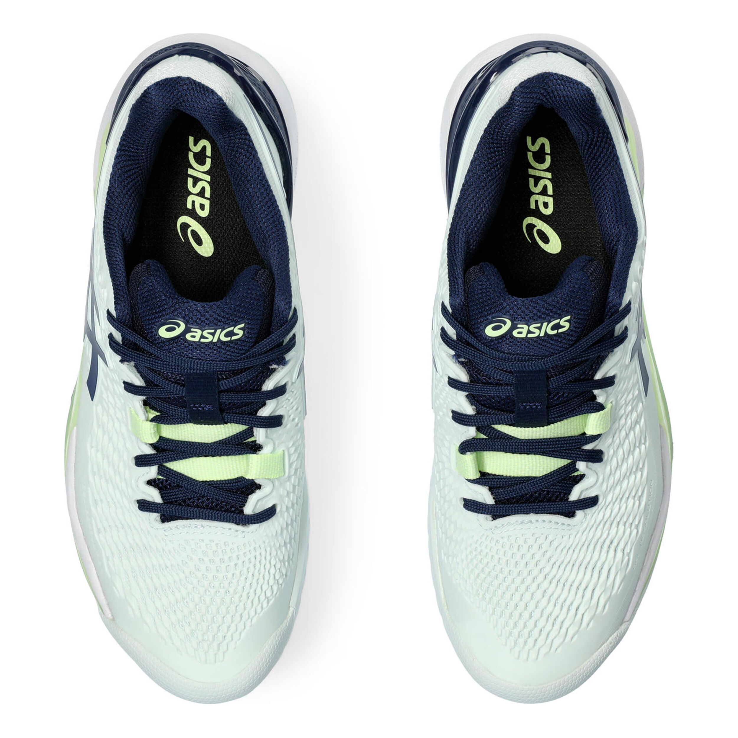 Gel-Resolution 9 Allcourtschuh Damen - Mint, Dunkelblau