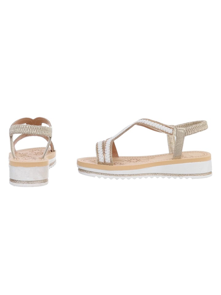 Ital-Design Sandale & Sandalette in Gold günstig kaufen