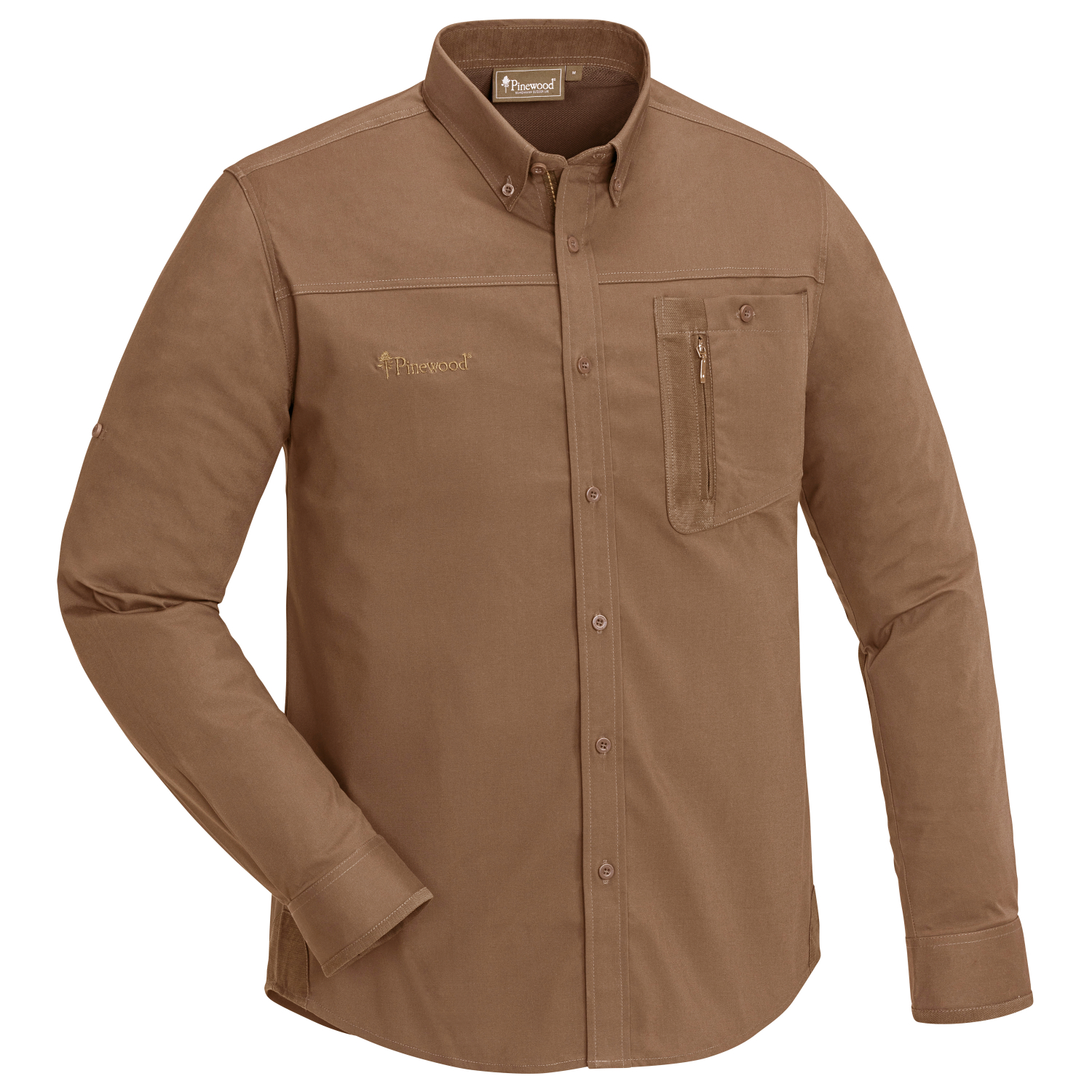 Pinewood Herren Jagdhemd Tividen Tc-Strech Insect-Stop (braun)