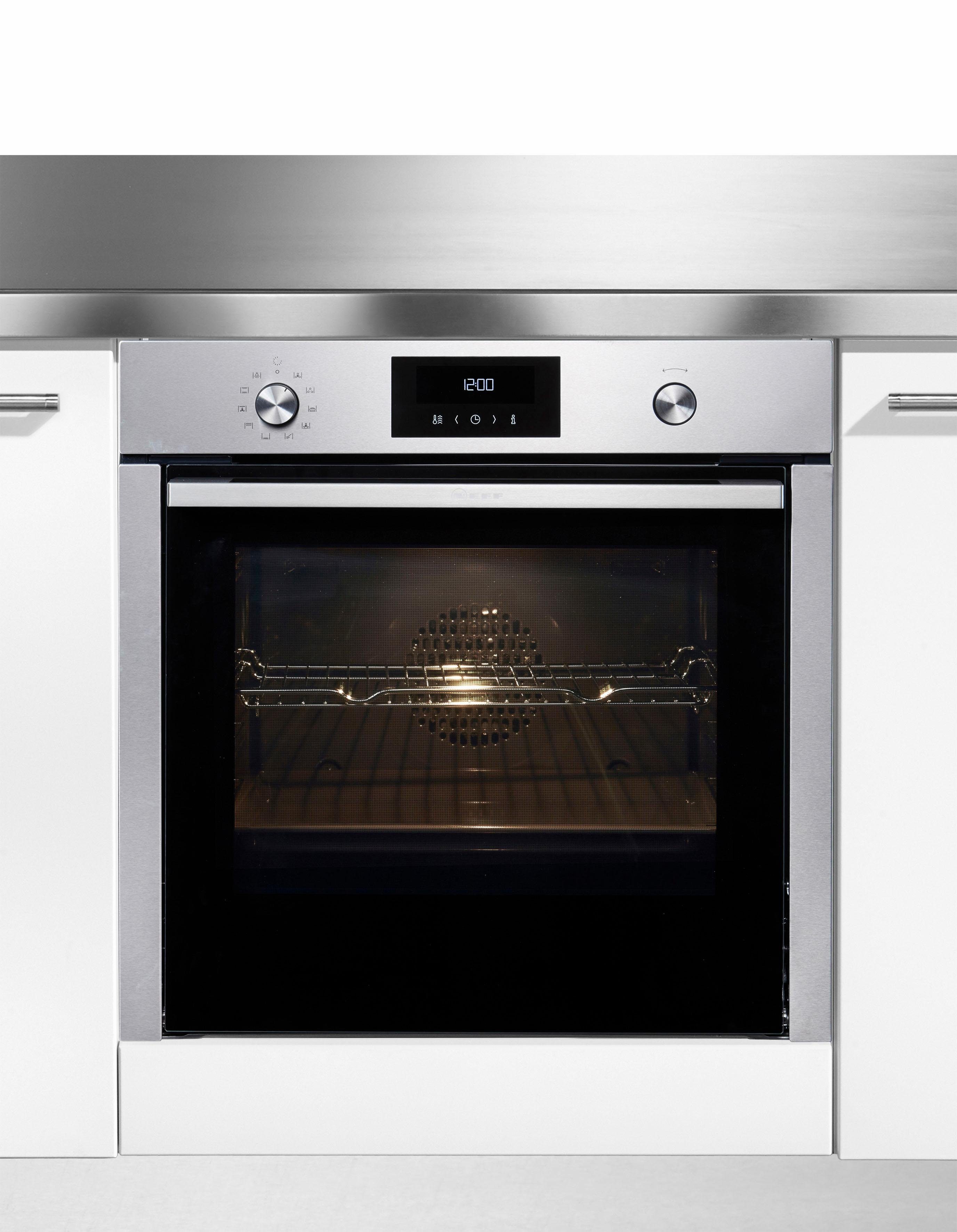 NEFF Pyrolyse Backofen N 50 B6CCH7AN0, mit Teleskopauszug nachrüstbar, Pyrolyse-Selbstreinigung, mit Hide®