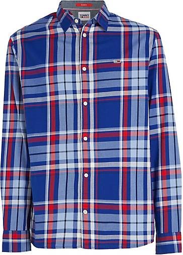 TOMMY-JEANS Herren Freizeithemd Classic Fit Langarm