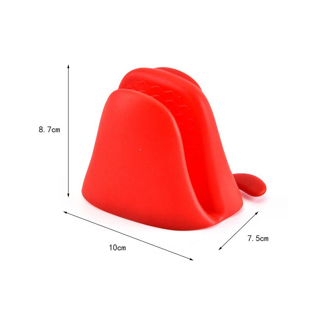 Tian Dee Topfhandschuhe 2x Silikon Ofen Topflappen, Silikon Topfhandschuh Ofenhandschuh