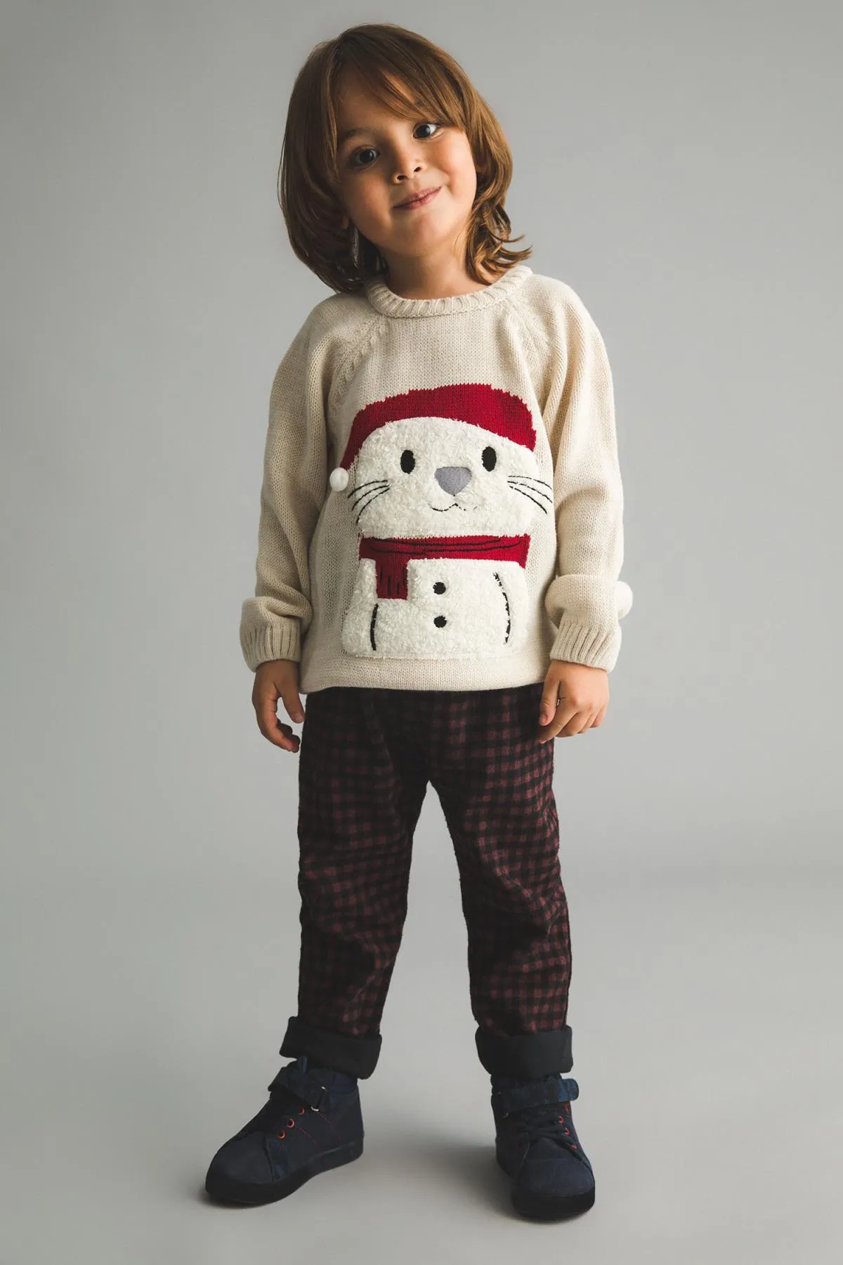 DeFacto  Baby-Pullover mit Rundhalsausschnitt und Neujahrsmotiv