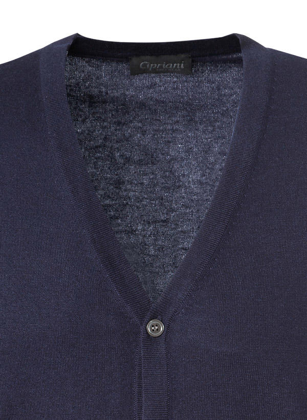 Cipriani, Strickweste, Seide-Kaschmir, navy