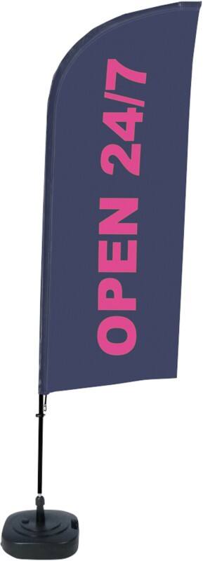 SHOWDOWN Strandflagge Open Windform 330 x 89 cm Einzel Aluminium