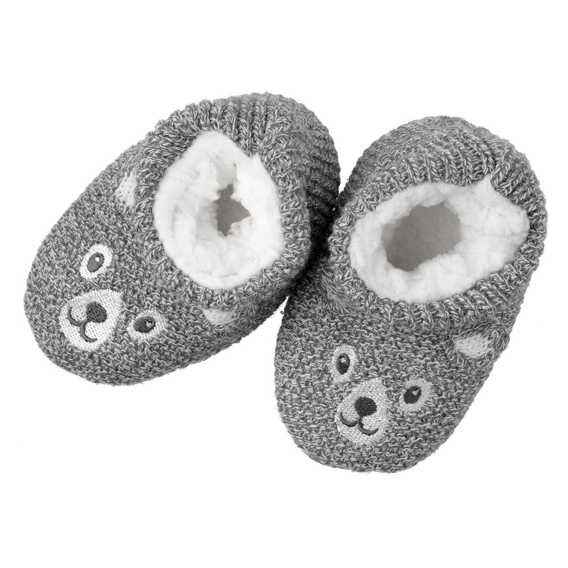 1 Paar Baby Haussocken mit Bären-Motiv