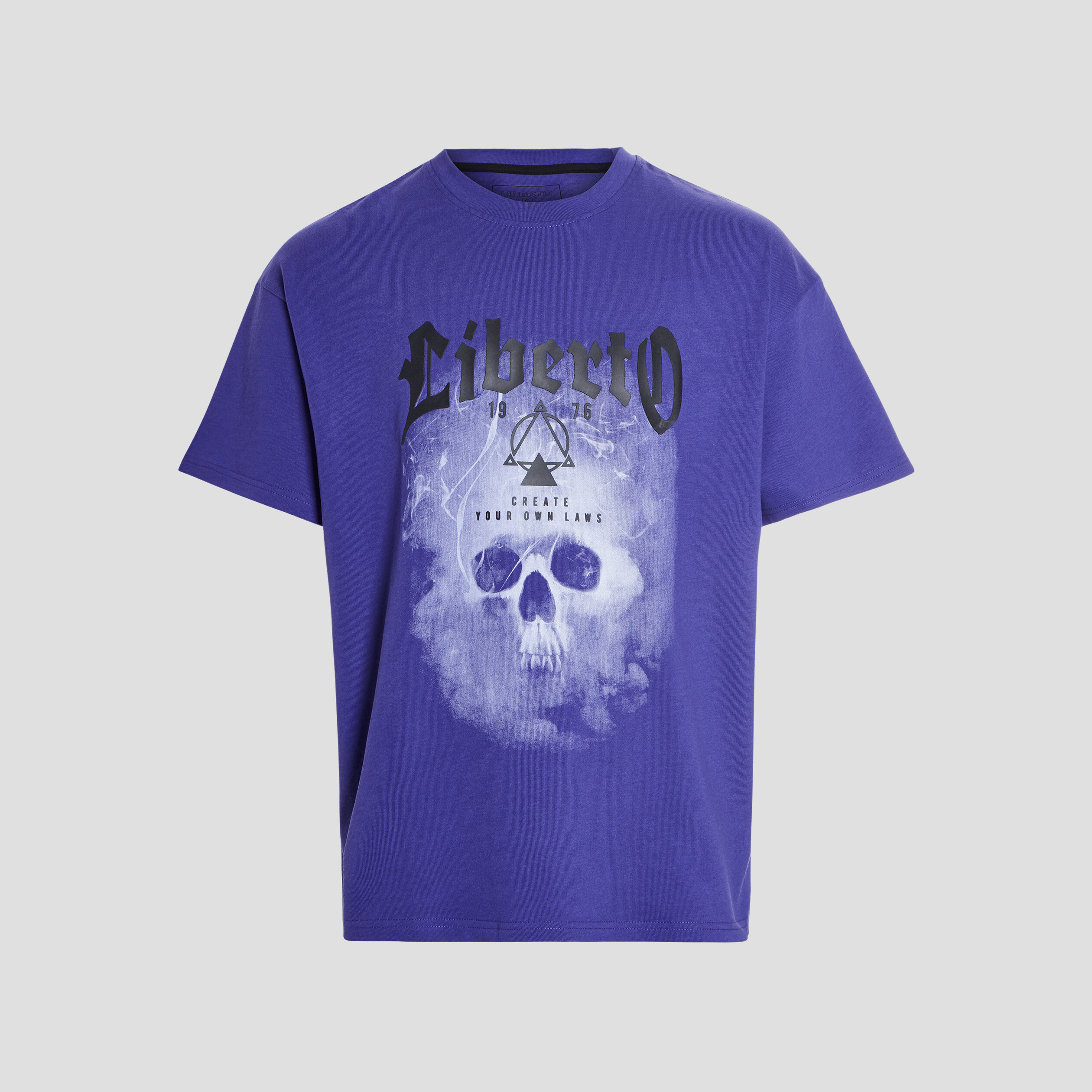 T-shirt manches courtes Liberto violet homme | La Halle