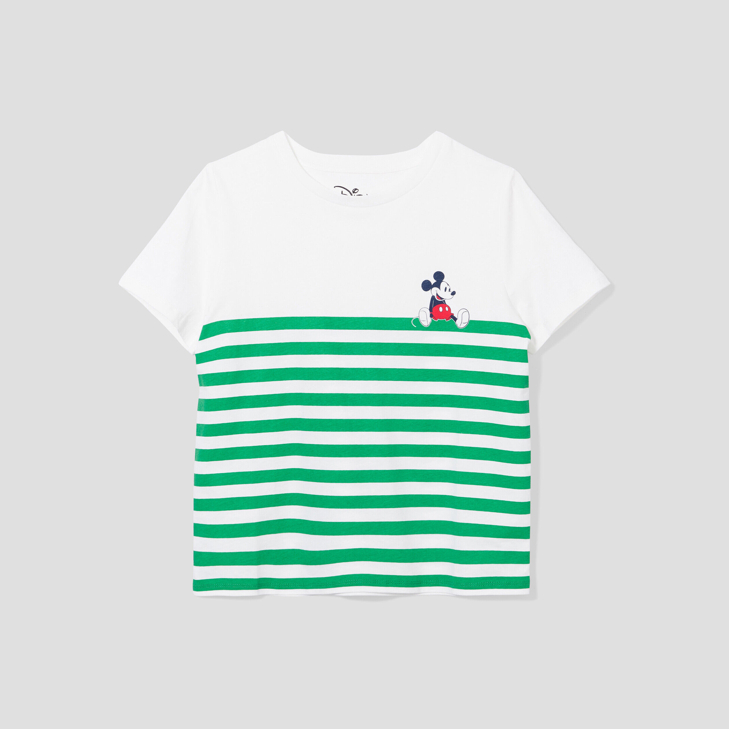 T-shirt manches courtes Mickey blanc femme | Cache Cache