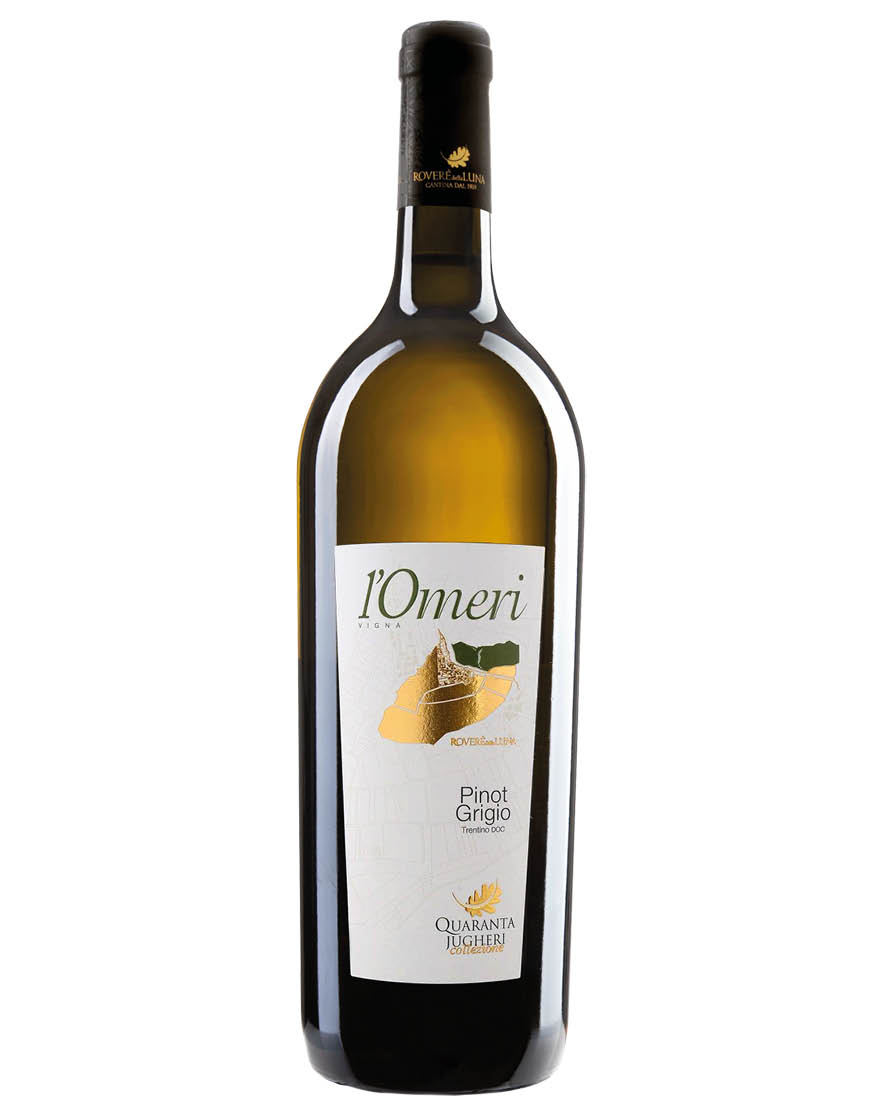 Trentino Pinot Grigio DOC Quaranta Jugheri Vigna L'Omeri 2018 Roveré della Luna 0,75 ℓ