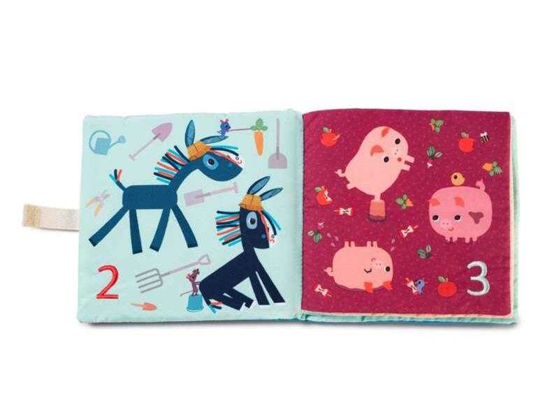 Livre en tissu 1,2,3 J'apprends à compter
