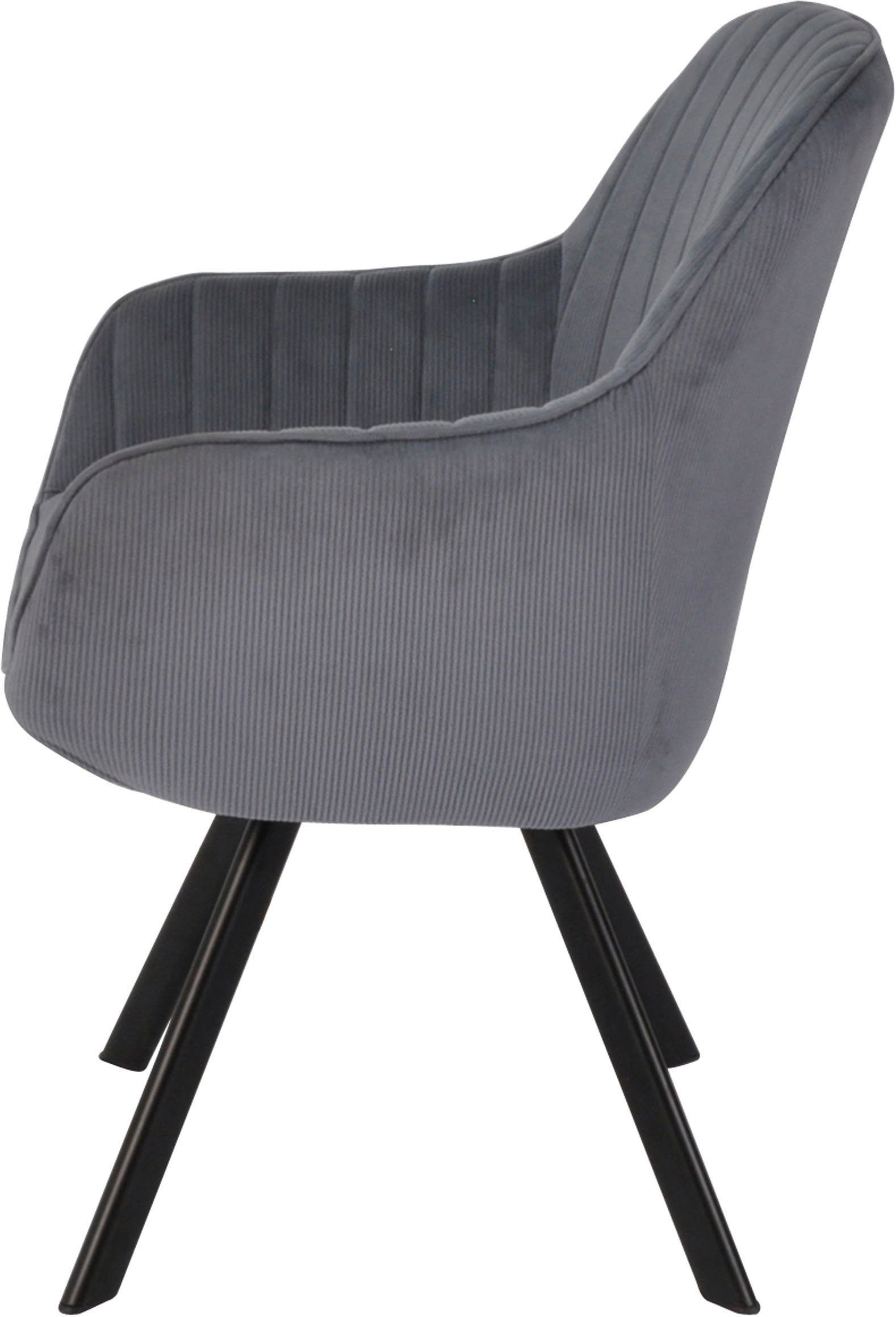 Homexperts Esszimmerstuhl Carlo (Set, 2 St), Drehstuhl, Bezug in Cord oder Kunstleder