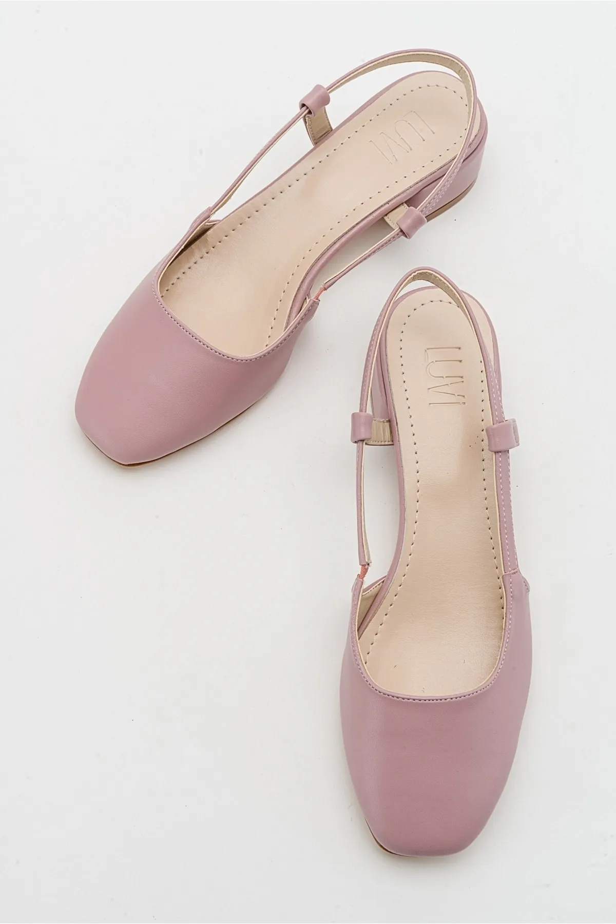 LuviShoes  66 Dusty Rose Skin Damen-Sandalen mit Absatz
