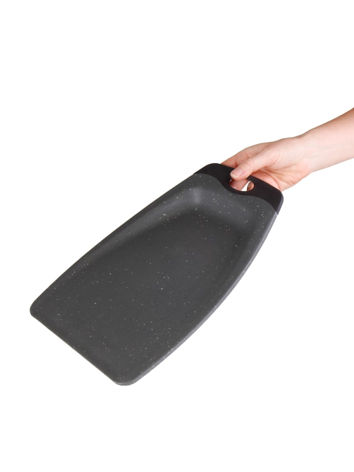 Stoneline Schaufel Schneidebrett 32x23 cm Set 2-teilig in Schwarz günstig kaufen onesize