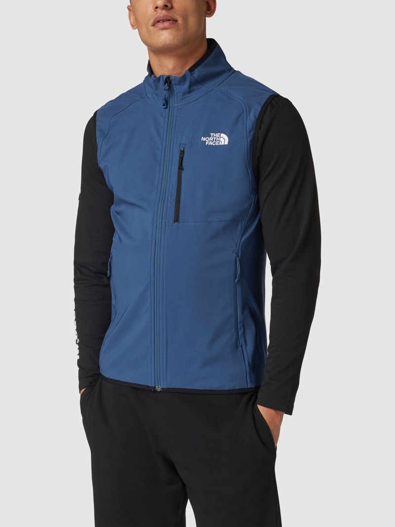 Weste mit Label-Stitching Modell 'NIMBLE' in marineblau