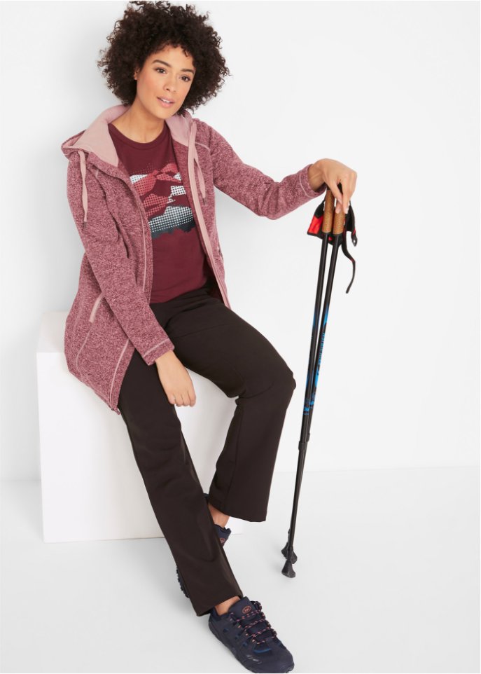 Long-Fleecejacke