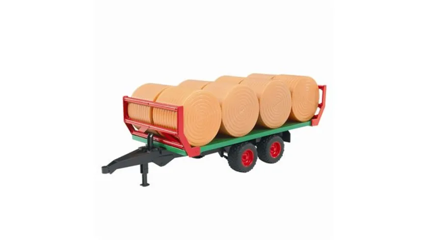 BRUDER - Ballentransportanhänger mit 8 Rundballen 02220